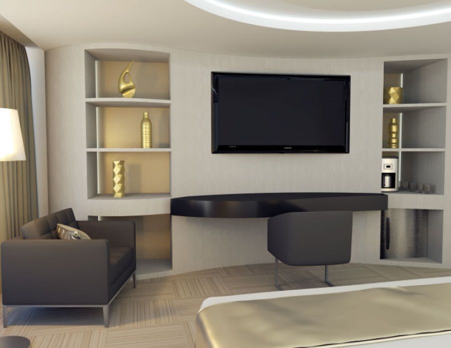 Hotel Las Americas Golden Tower Panama Экстерьер фото 3D rendering of a bedroom
